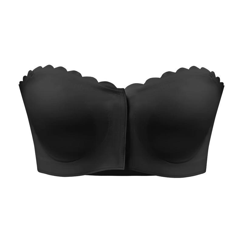Damen S Nahtloser Trägerloser Push-Up-BH Für Hochzeit Dünn Atmungsaktiv