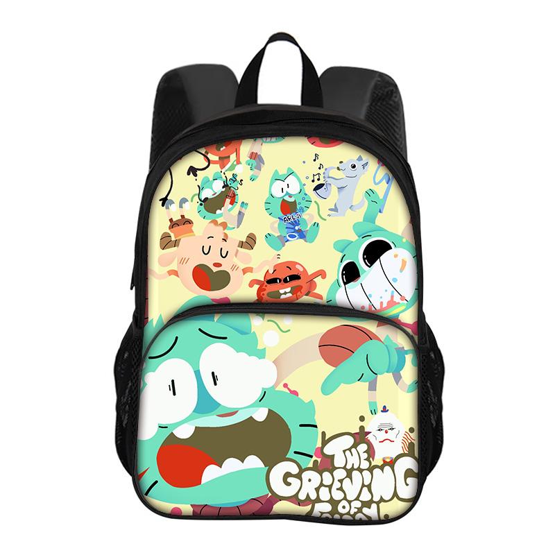 De Geweldige Wereld van Gumball Ronde Voorkant Tas Rugzak Cartoon Anime Bedrukt Student Jongens en Meisjes Nieuwe Rugzak