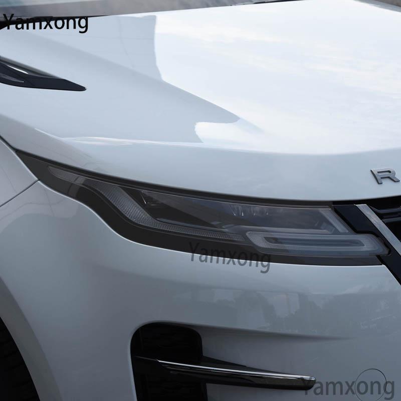 For Range Rover Evoque 2012-2018 Car Headlight Protective Film Black Transparent  Anti Scratch Auto Repair