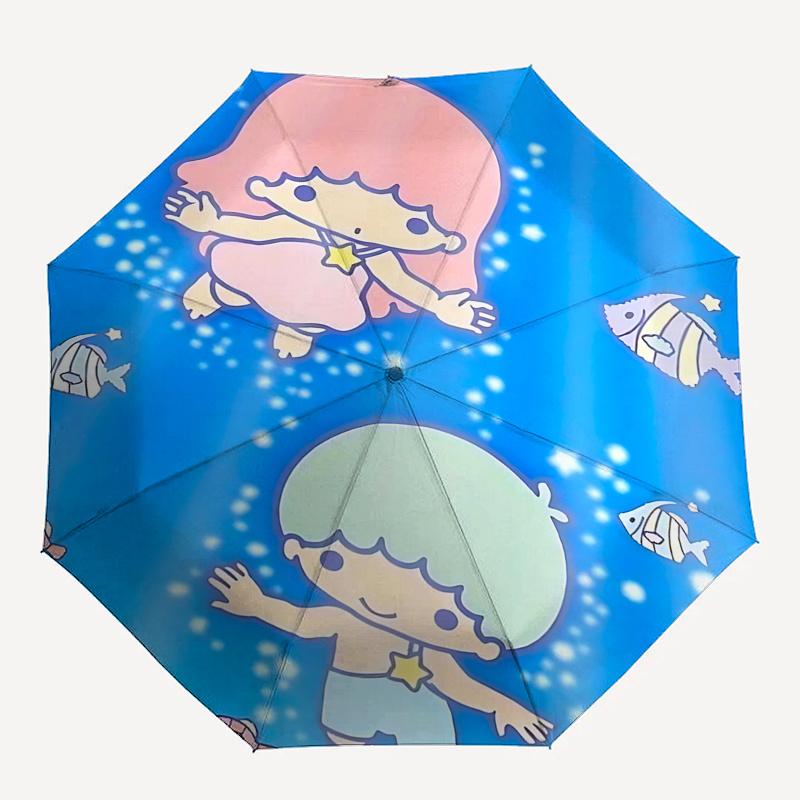 1pc Mermaid Friends Automatic Opening/Closing Umbrella with Foldable Design, Outdoor for Fans, Travelers, Daily Use, Gift Suitable for All Occasions.R