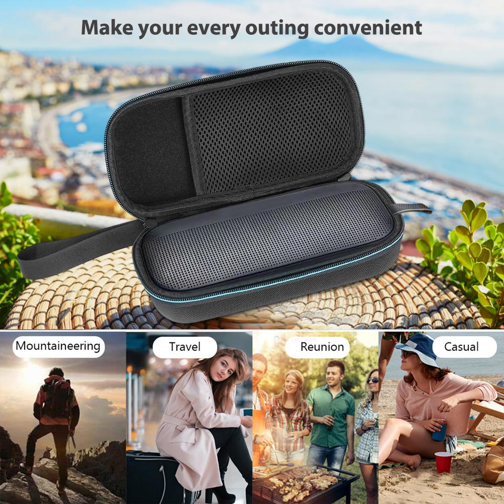 Portable Bluetooth-Compatible Speaker Carrying Box with Zipper for Bose SoundLink Flex Dustproof Waterproof