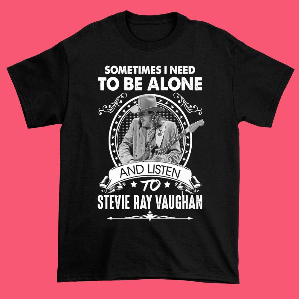 New Stevie Ray Vaughan Classic Black Unisex S-4XL  Gift Size Unisex T-Shirt L