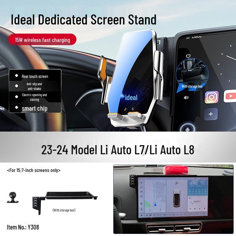 Ideal L7/L8/L9 Phone Car Mount: Dedicated Navigation Screen Mount & Interior Decor