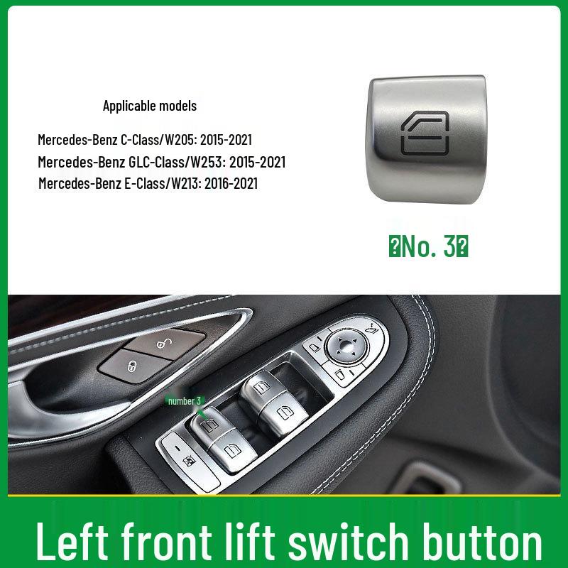 Compatible Power Window Switch Buttons for Mercedes-Benz C-Class & GLC-Class (W253, W205)