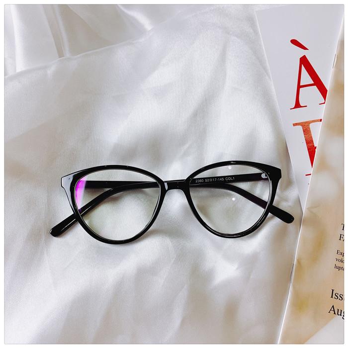 New unisex round cat eye glasses for men women pc frame glasses plain glasses Nearsighted Eyewear Glasses -1.0 -2.5 -2.0