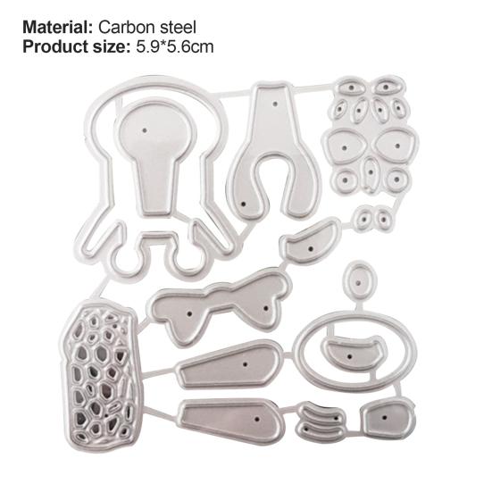 Troqueles de corte de jirafa de dibujos animados para scrapbooking, repujado de metal, moldes para manualidades de papel