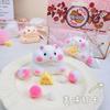 Novo Hamster Squishy de Subida Lenta Kawaii Textura Mochi Hamster Squishy Feito à Mão Peludo Taba Squishy