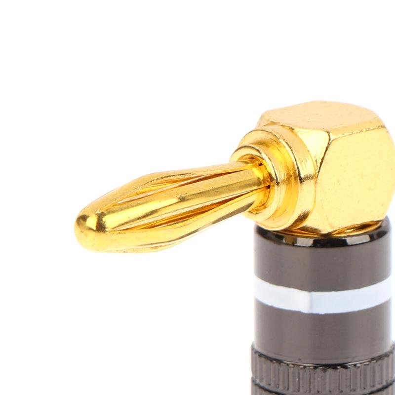 1Pcs Banana Plug Connector 4Mm Audio Video Speaker Adapter Banana Connectors Gold-Plated Banana Jack No Welding