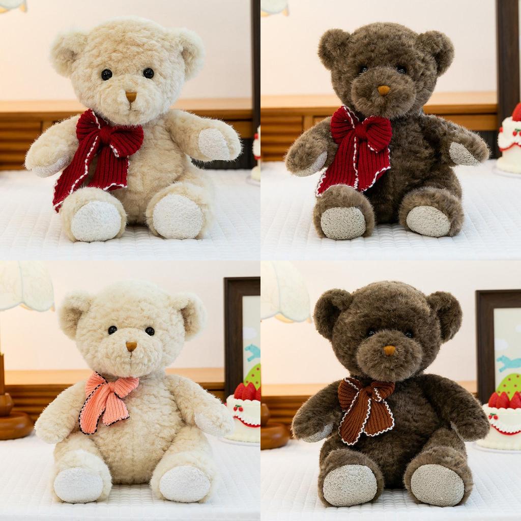 Plush Bear Stuffed Animal With Pp Cotton Filling For Birthday Gift For Girls And Friends