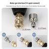 1/4 Quick Connect High Pressure Car Wash Gun - Stainless Steel Shower Head & Soft Nozzle for Watering, Vegetable Washing & Wheel Cleaning