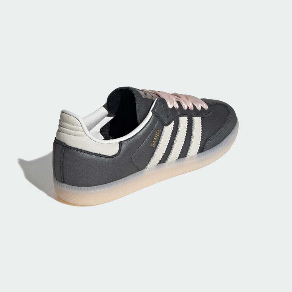 IH8047 Adidas Originals Samba OG Ribbon Laces Black Pink (Women's)