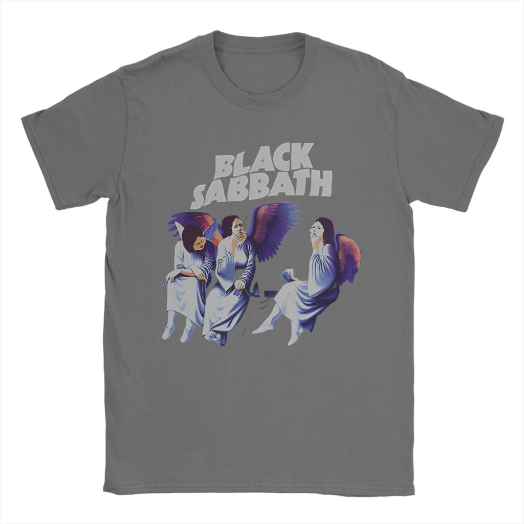 Pánská trička Black Sabbath Heaven And Hell Bavlněná trička Plážový Streetový Styl Tričko s Krátkým Rukávem Kulatý Výstřih Volné Tričko Plus Size