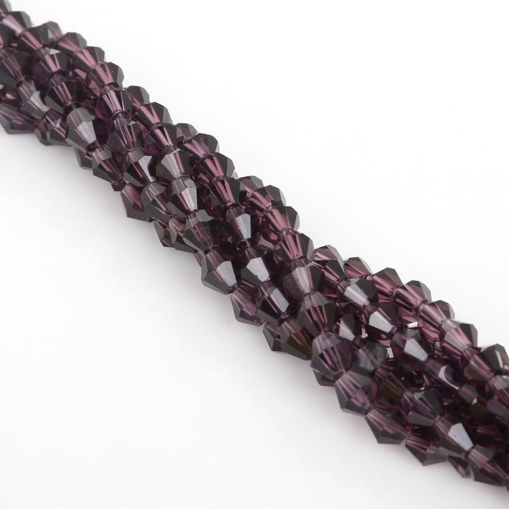 6mm DIY Colored Glass Crystal Pointed Beads for Jewelry and Phone Chain Accessories