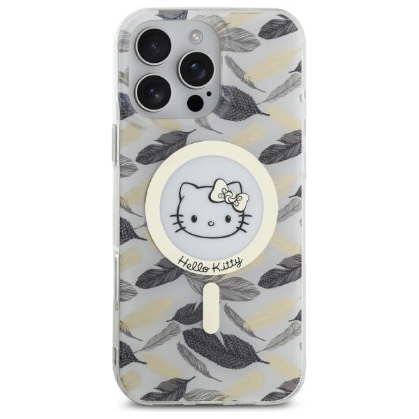 Hello Kitty Hkhmp16Xhgleh Iphone 16 Pro  Max 6.9 Biały/White Hardcase Iml Golden Leaves Magsafe