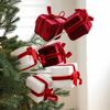 45cm Christmas Gift Box Branches Handmade Flower Arrangement Foam Hanging Gift Box Decorative Realistic Xmas Tree Ornaments