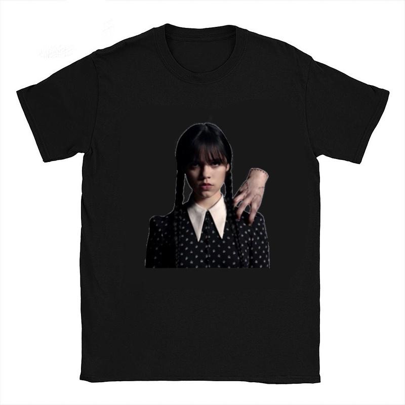 Die Addams Family Wednesday Unisex T-Shirt Top Stilvoll Weich Atmungsaktiv Bequem