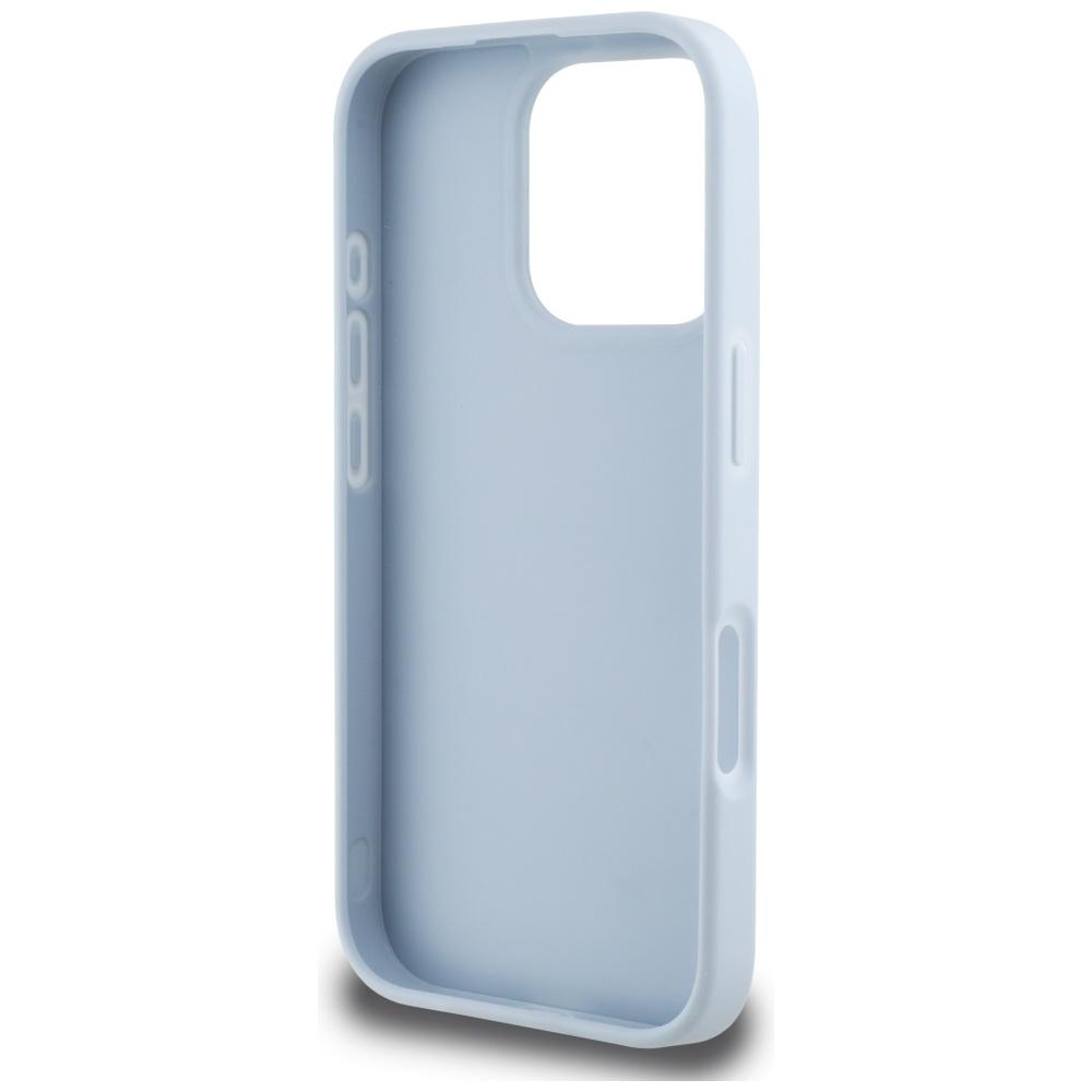 Hülle für iPhone 16 Pro Max Guess Gekörntes Klassisches Logo Blau