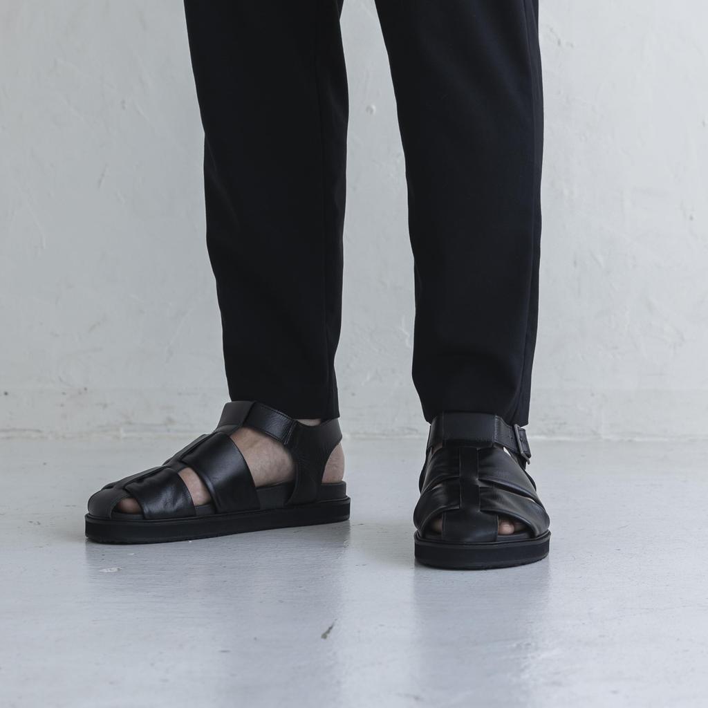 Spingle SP-1714 Schwarze Sandalen, Größe LL (27,5 cm), Männer und Frauen