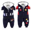 Boys and Girls Plus Velvet Cartoon Outerwear