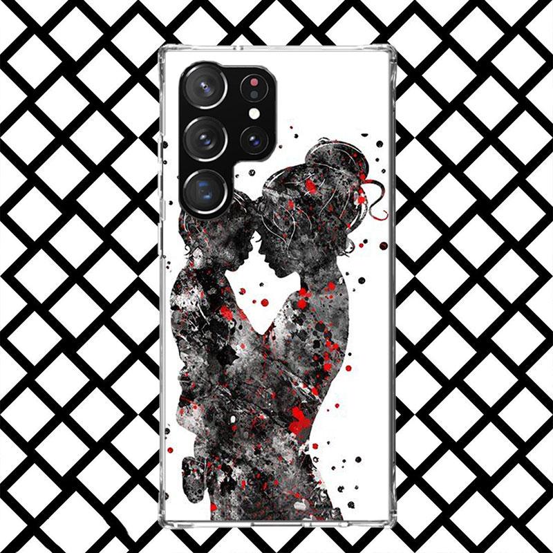 Mom Baby Girls Phone Case for Samsung Galaxy S26 S25 Edge S24 S23 Ultra S22 Plus S21 FE S20 + Soft Cover Print Fundas Galaxy S25