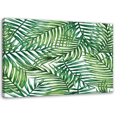 Canvas Print Leaves Abstract Green