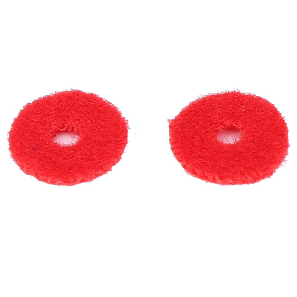90Pcs Piano Ring Gaskets Soft Wool Small Red Tuning Tool Accessories 1mm Thickness