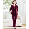 New Chinese Style Velvet Two-Piece Set