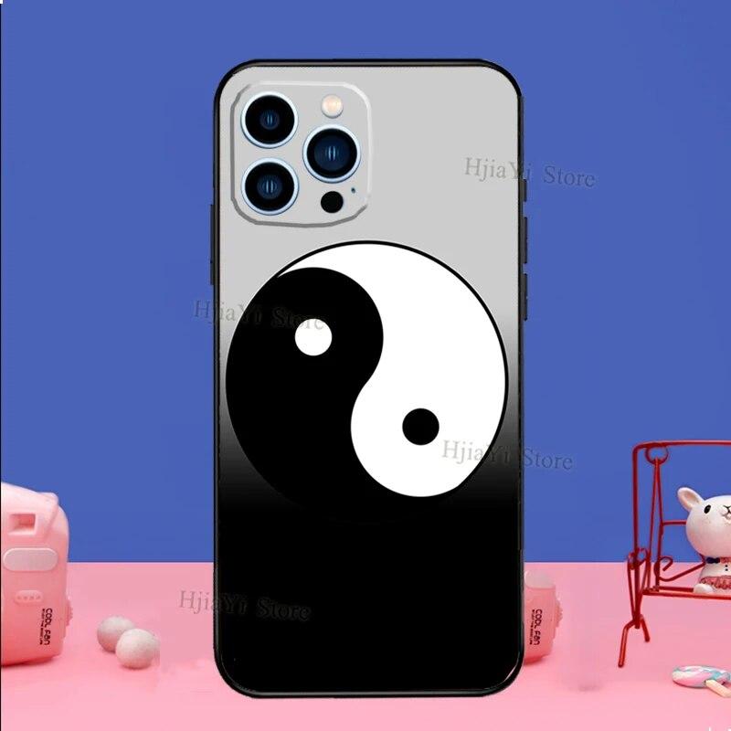 Yin Yang Black White Phone Case For iPhone Samsung Galaxy Redmi Xiaomi Oppo OnePlus Note S A 7 8 9 10 11 12 13 14 20 21 22 23 53 54 Pro Max Plus Ultra