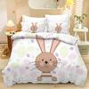 Home Textiles Three-Piece Easter Egg Cartoon Digital Printing Quilt Pillowcase Bedding