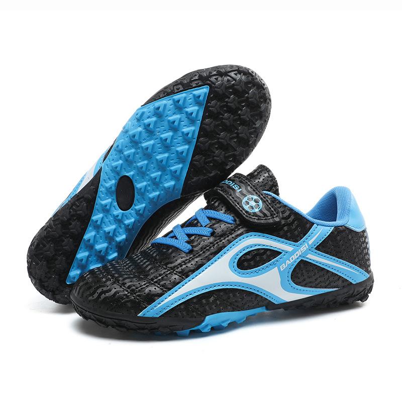 Factory direct sales children's new football shoes broken nails long nails broken nails rotating buckle ground student game football shoes