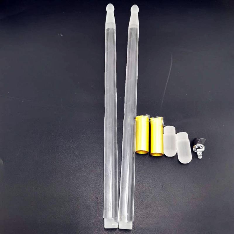 1 Pair Acrylic Luminous Drum Stick Colorful Induction Color Changing Fluorescent Drumsticks Musical