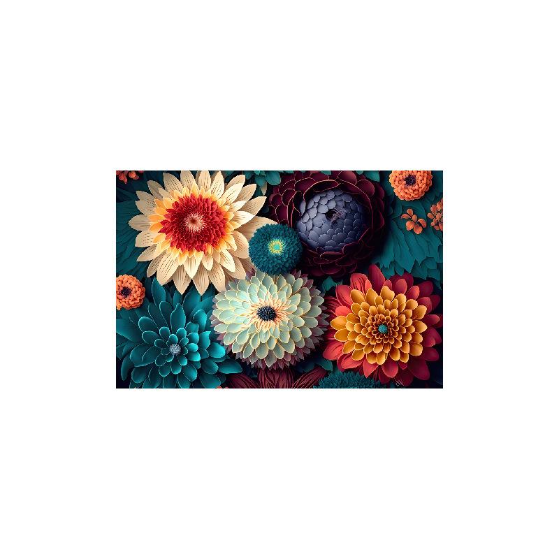 Floor Mat New Three-Dimensional Plant Flower Home Bathroom Bathroom Absorbent Carpet Non-Slip Mat