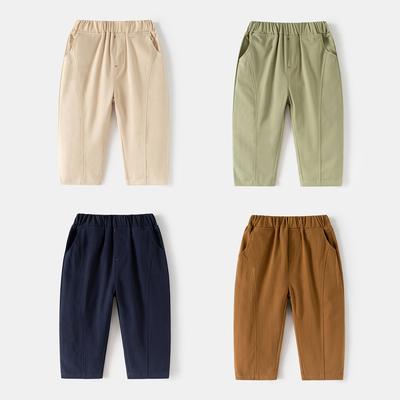 Children's Pants New Boys Solid Color Casual Trousers Korean Version of Baby Fashion Trousers