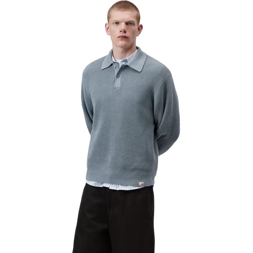 Carhartt WIP Comfortable Trendy Design Long Sleeve Fashion Polo Shirt Unisex Tops I036858-3RH-XX