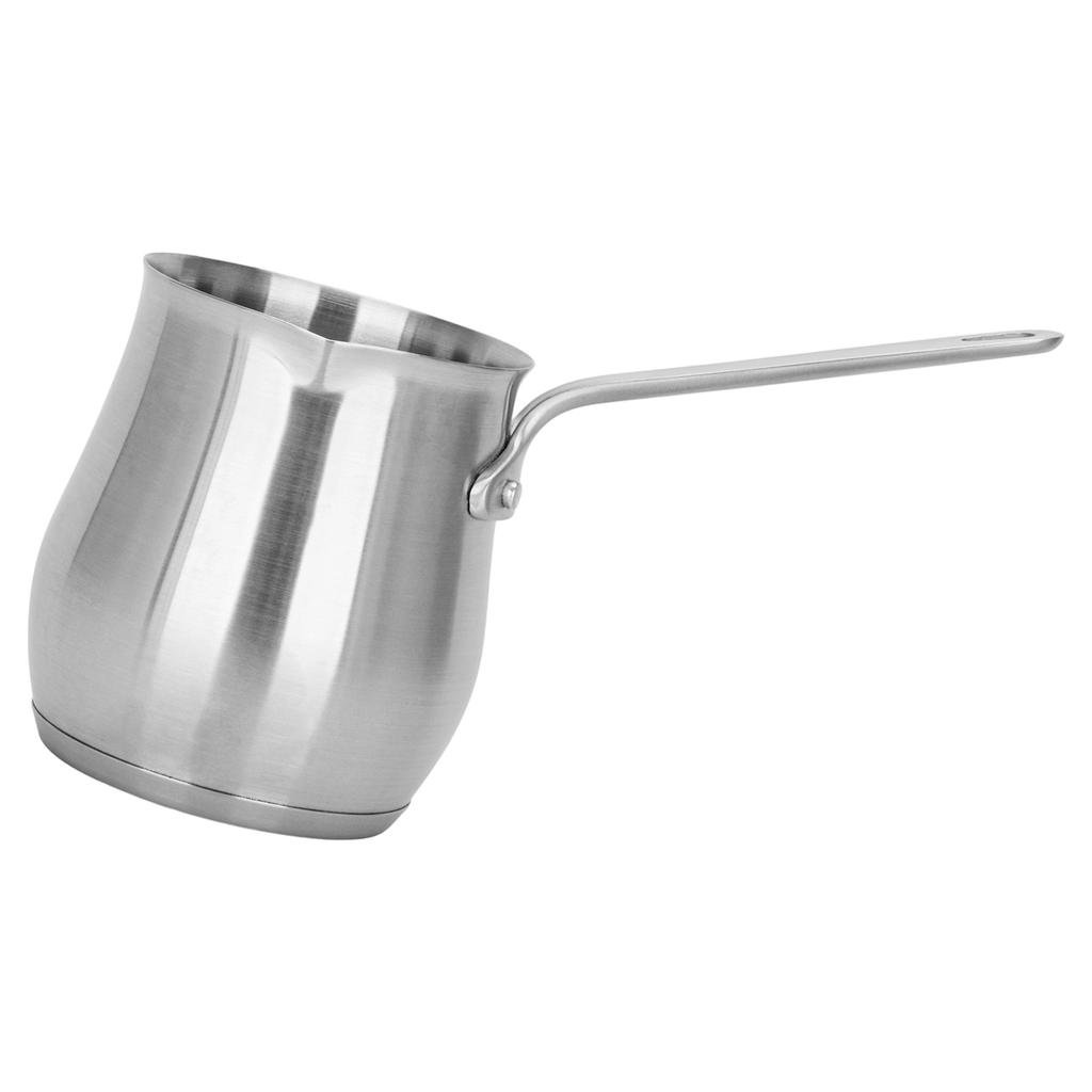 Stainless Steels Turkish Coffee Maker Large Capacity Heat Resistant Milk Warmer Coffee Pot for Pour Brewing On Gas Stove