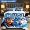 3PCS Dragon Queen's Majesty Bedding Set,Including 1pc Duvet Cover And 2pcs Pillowcases Perfect for Bedroom, Dormitory, Fan Christmas gift
