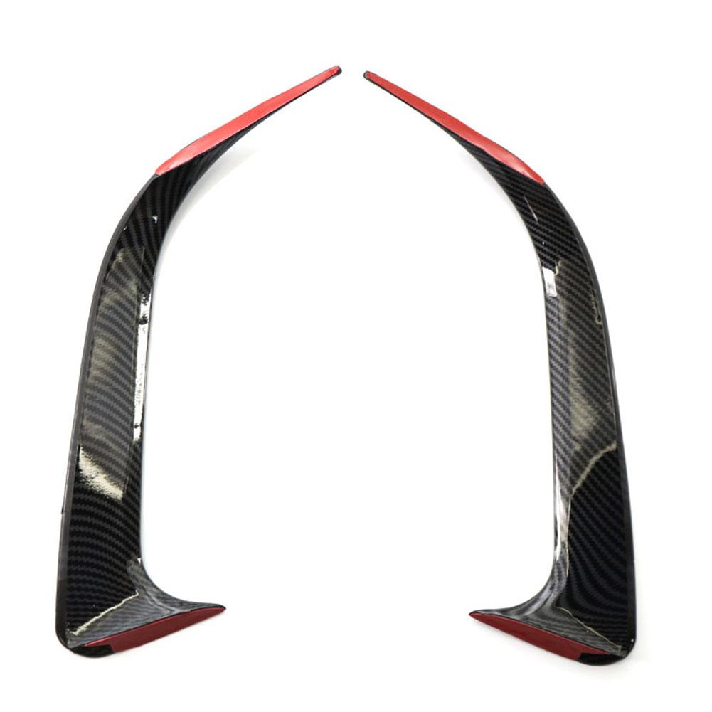 Glanz Schwarz ABS Kunststoff Hinten Stoßstange Lip Spoiler Canards Vents Für Mercedes-Benz CLA 45 AMG W117 250 200 2014-2018