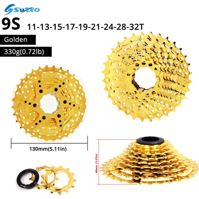 SWTXO Fahrradkassette 12 11 10 9-Gang-MTB-Ratsche HG 8 V 9 V 11 V 12 V 10 V Mountainbike-Kettenrad 32/36/40/42/46/50T