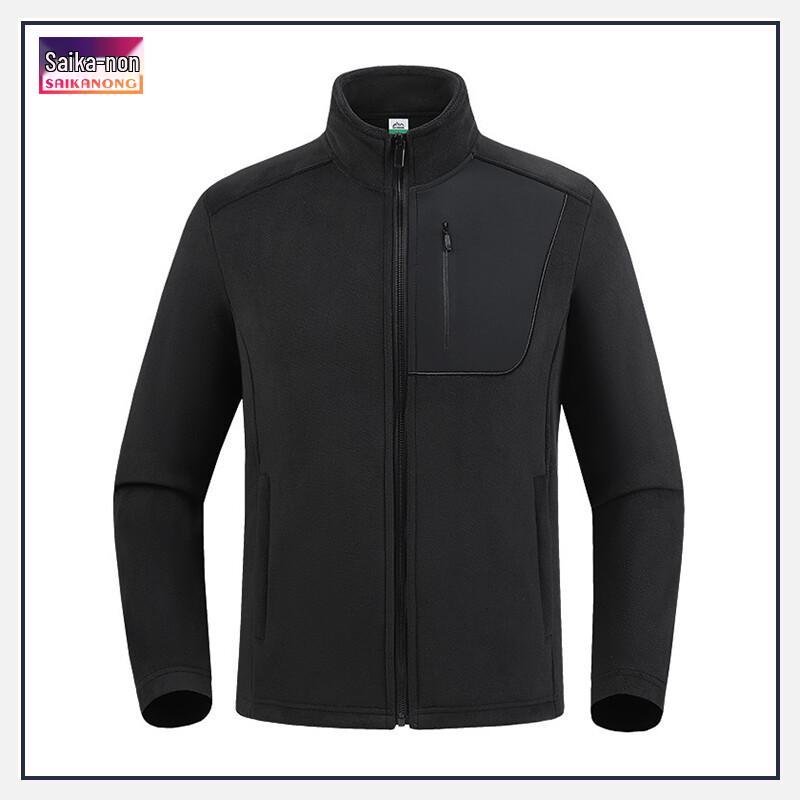 Мужская утепленная флисом уличная куртка Sai Ka Nong 5XL чёрный