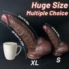 Kaffee-Dildos in verschiedenen Größen | Starke Saugnäpfe | Dicke Dildos zur Stimulation der Klitoris, Vagina und des G-Punkts | Sexspielzeug für Erwachsene für Männer, Frauen und Paare