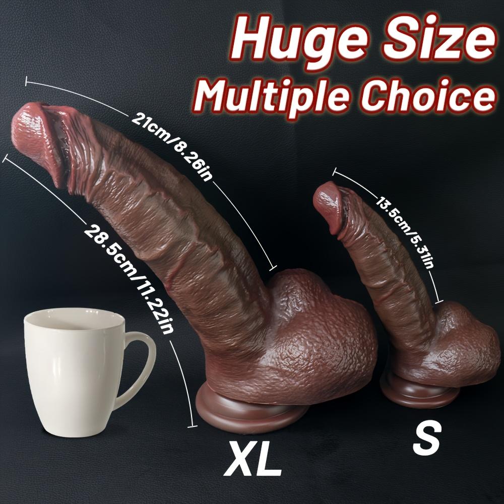Kávová dilda v různých velikostech | Silné přísavky | Silná dilda pro stimulaci klitorisu, vagíny a bodu G | Sexuální hračka pro dospělé pro muže, ženy a páry