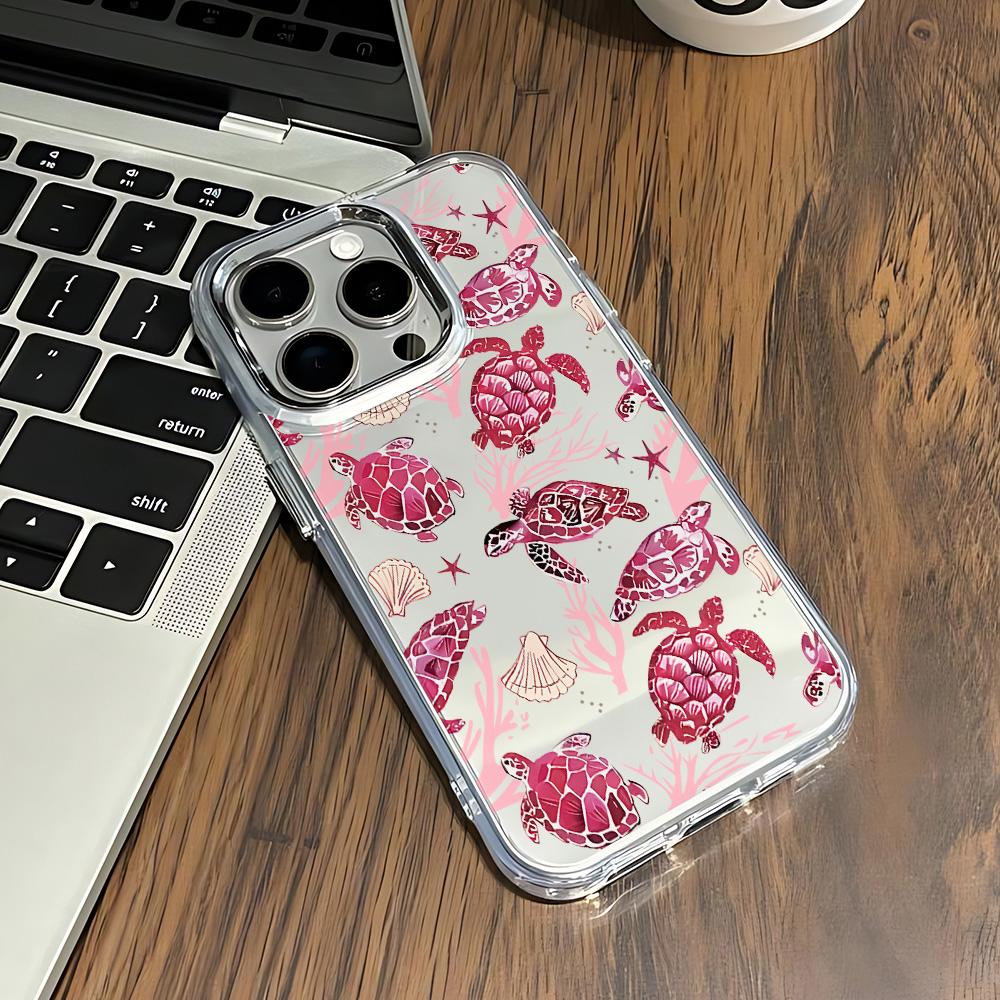

Sea Turtle Phone Case For Samsung Galaxy S25 S24 S23 S22 S21 S20 Note20 FE Ultra Edge Plus 4G 5G Transparent Soft Cover Samsung S9 Plus