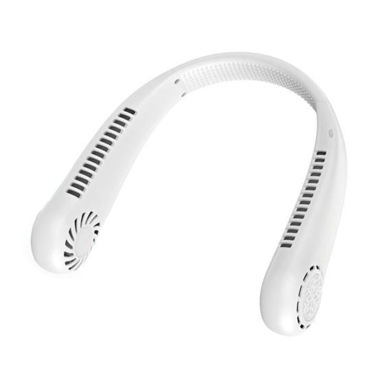 Neck Fan Lightweight Bladeless Fan Hands Hanging Portable Free белый