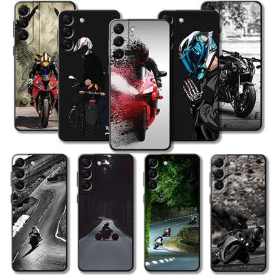Carcasa de telefon Moto Cross Motocicletă sport pentru mașină pentru Samsung Galaxy S23 S22 S21 S20 Fe Ultra S10 S9 S8 Plus Note 20ultra 10plus