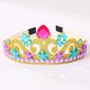 Elsa Frozen Blue Rhinestone Pearl Crown Headband for Children