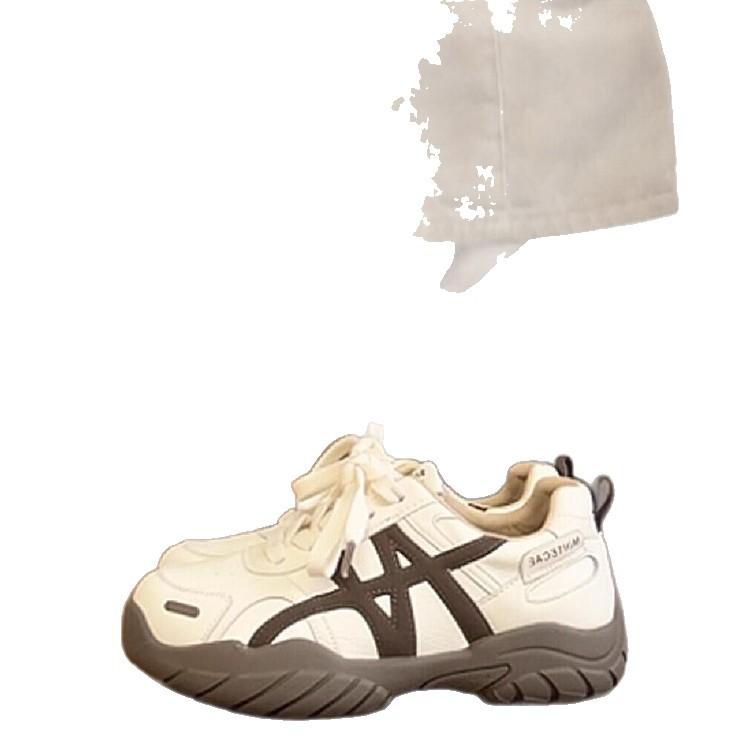 Retro Thick-soled Forrest Gump Training Shoes Women's 2025 Autumn New Versatile Casual Sports Shoes Soft-soled Dad Women's Shoes