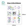 Rikalong Waterproof Cartoon Glitter Tattoo Stickers - Dreamy Gradient Face Designs