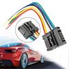 Rear Tail Light Connector Plug 6Pin For PEUGEOT 206 207 208 301 307 308 508 2008