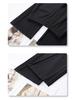 Women's Black Flared Pants - High-End Casual Draping for Spring 2025