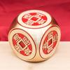 Messing Rotierender Sechsseitiger Handheld Dekompressions Fitness Ball - Fingerspitzen Gyroskop Ornament Geschenk